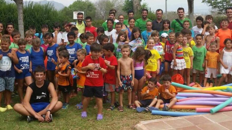 Una imagen de los niños durante la fiesta de clausura