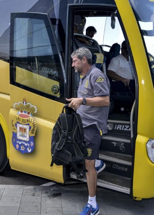 10/09/2017 TELDE. Salida de la UD Las Palmas hacia Malaga para disputar el lunes 11 de Septiembre 2017 la tercera jornada del campeonato de liga 2017/18 FOTO: J.PÉREZ CURBELO