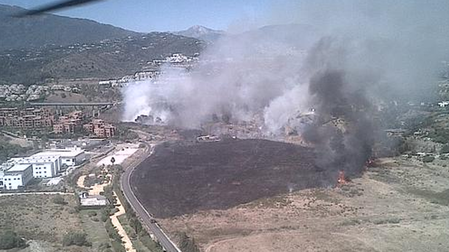 Imagen de la zona afectada.