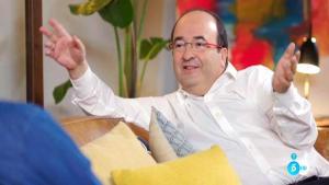 Miquel Iceta, amb Bertín Osborne, a ’Mi casa es la tuya’ (Tele 5).
