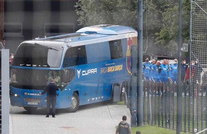 Las mejores imágenes del entrenamiento de hoy del Barça en Salzburgo