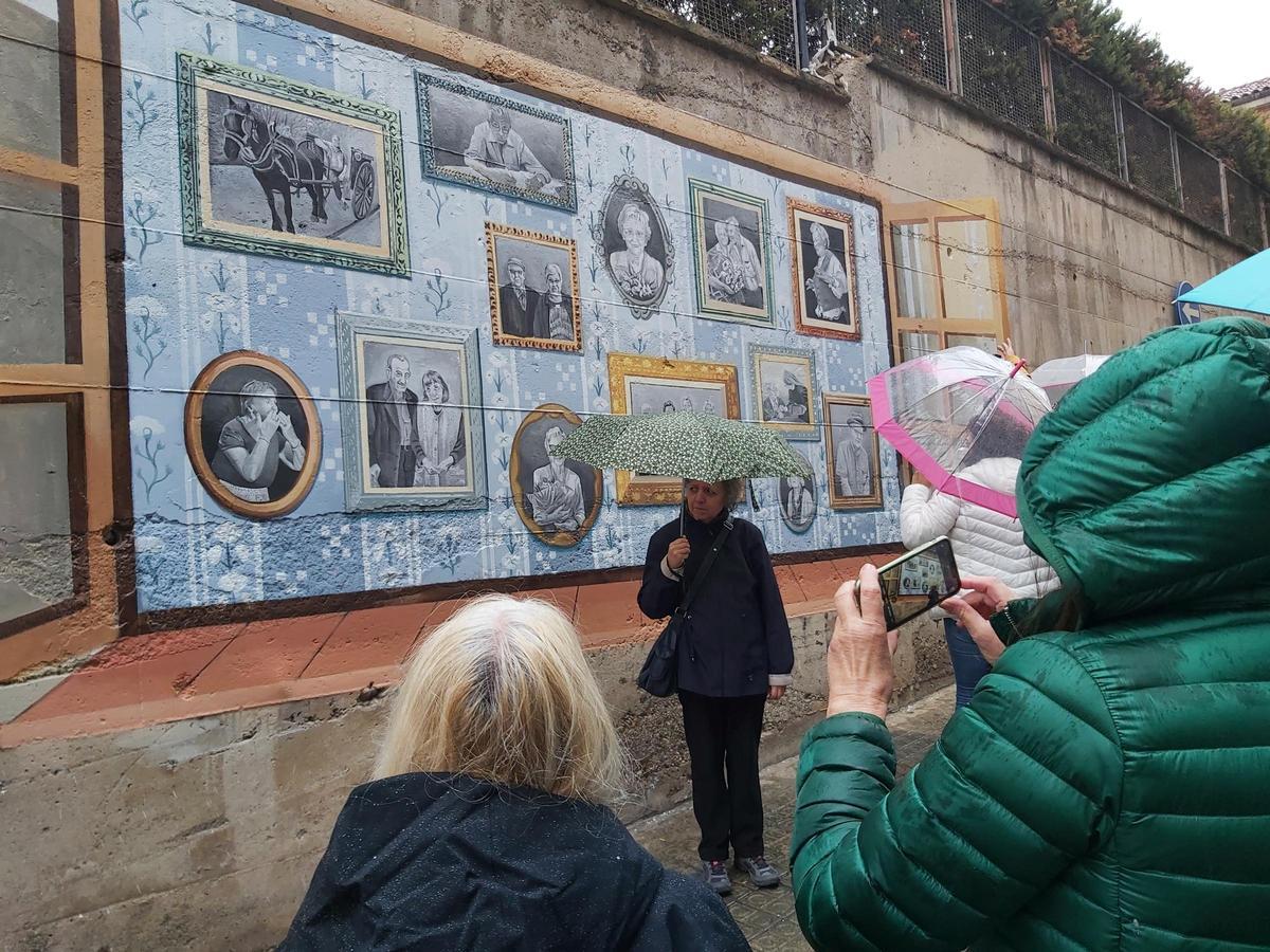 El mural s'ha pintat al carrer Caputxins