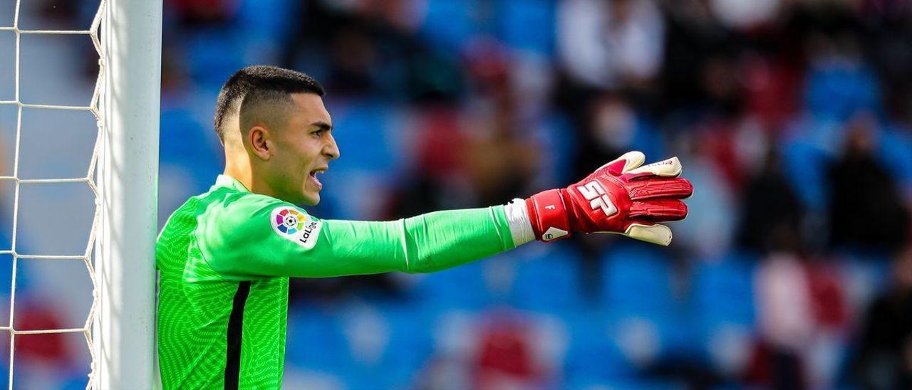 El ibicenco Leo Román, en un partido con su club, el Real Mallorca.