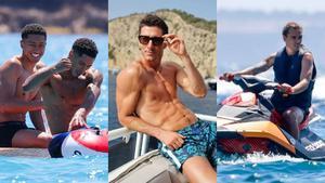 Los Bellingham, Lewandowski y Griezmann, de vacaciones de verano.