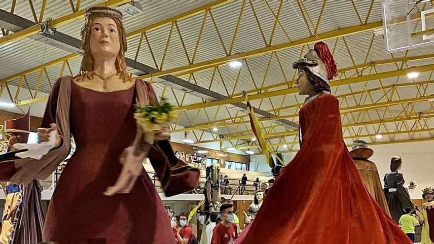 Trobada de gegants celebrada aquest dissabte a Moià | MIQUEL GILI