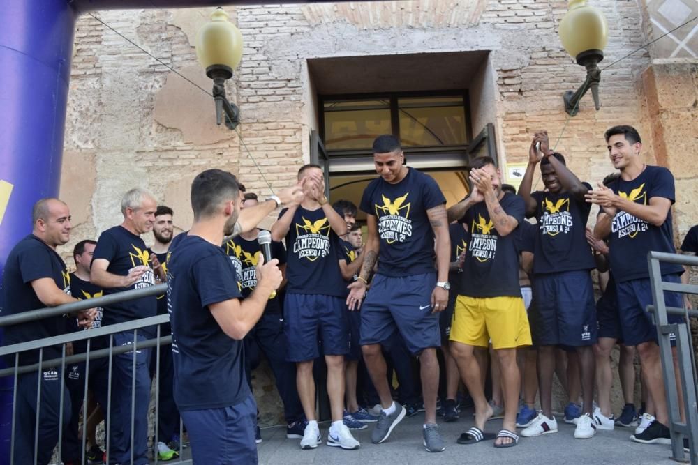 Celebración del ascenso a Segunda División A del UCAM