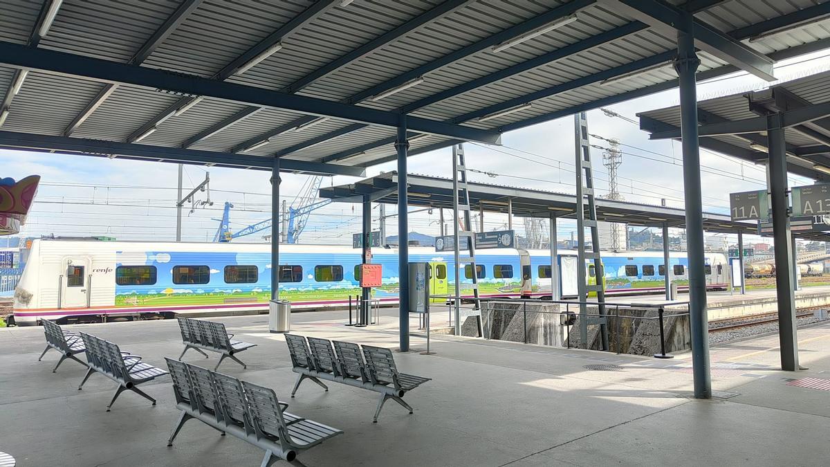 Estación de tren de Guixar, esta mañana