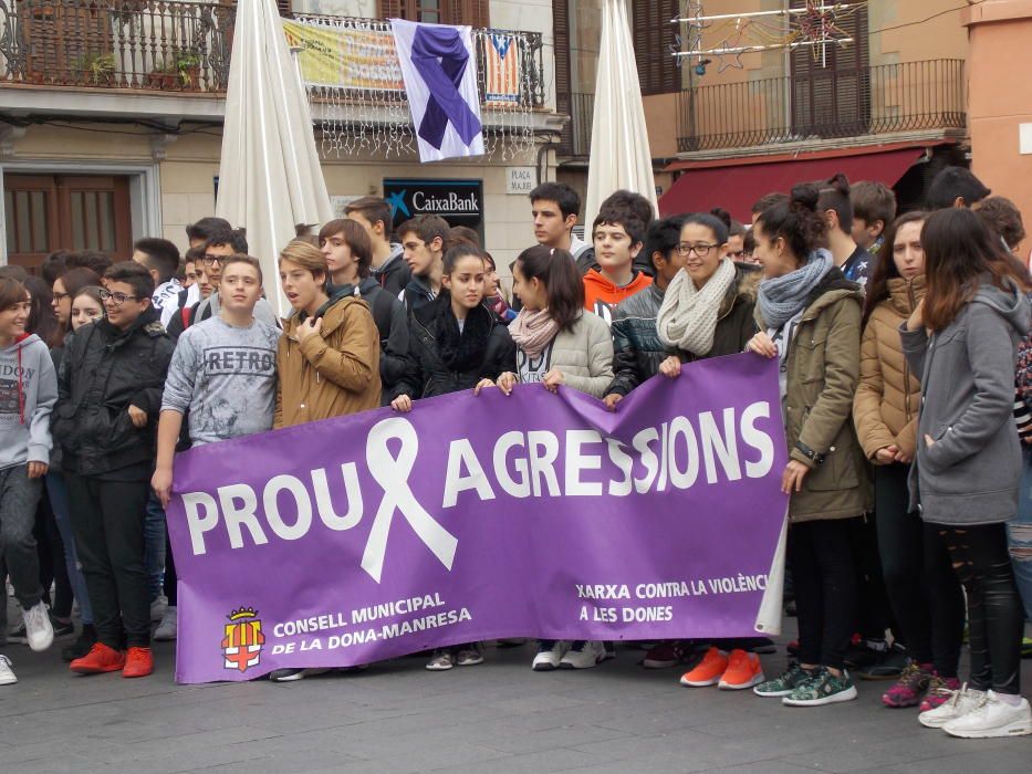 Clam contra la violència masclista a Manresa