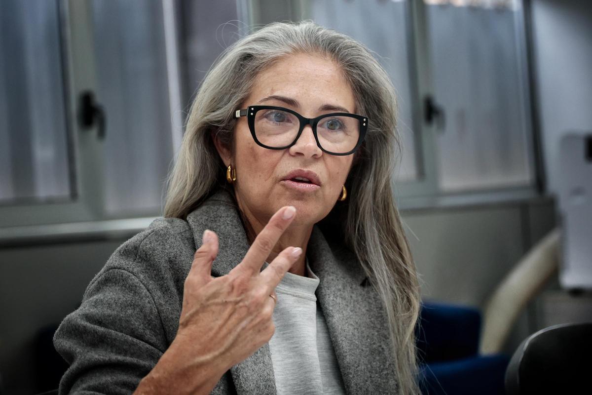 Sandra Dorta durante la entrevista.