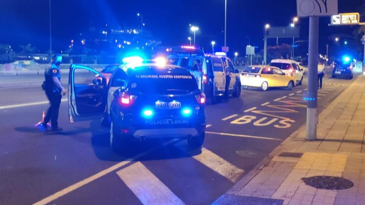 Agentes de la Policía Local en Santa Cruz de Tenerife.