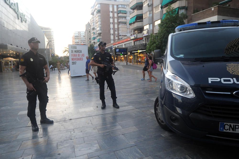 La Policía aumenta la seguridad en Murcia tras los