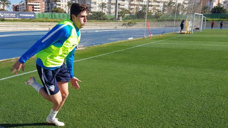 Mula, en la sesión de entrenamiento.