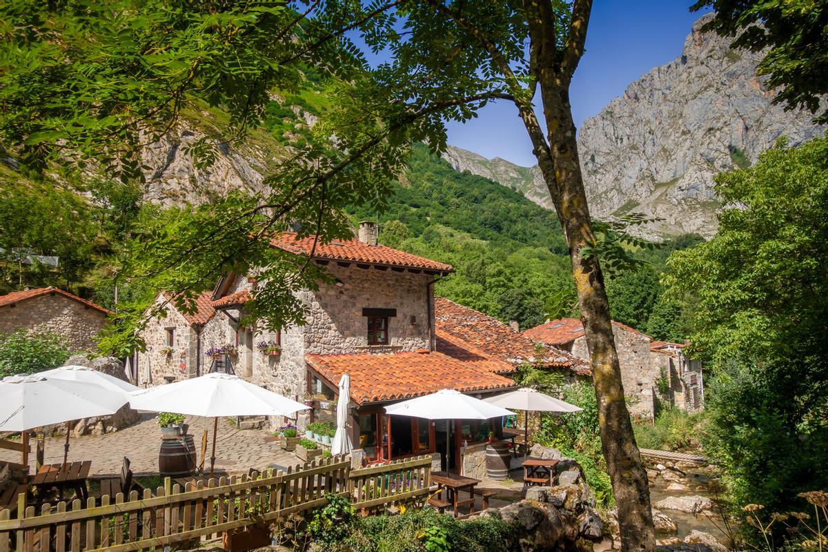 Bulnes village, Picos de Europa, Asturias, Spain