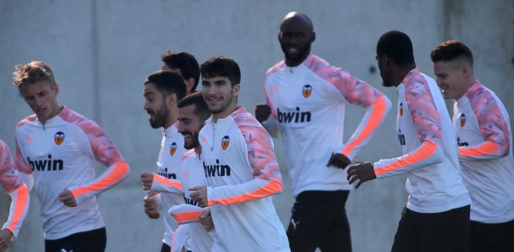 Entrenamiento del Valencia cf