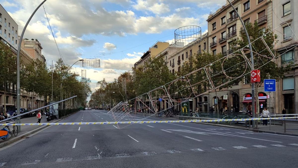 Gran Via de les Corts Catalanes amb el Passeig de Gràcia