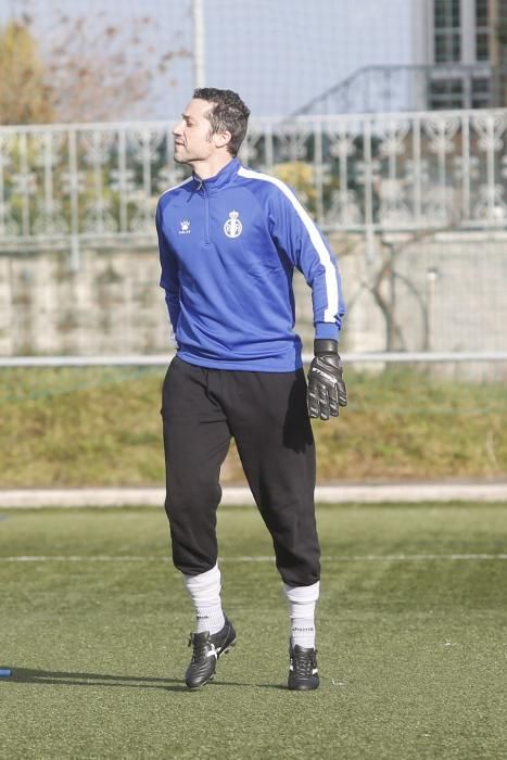 Entrenamiento del Real Avilés en Miranda