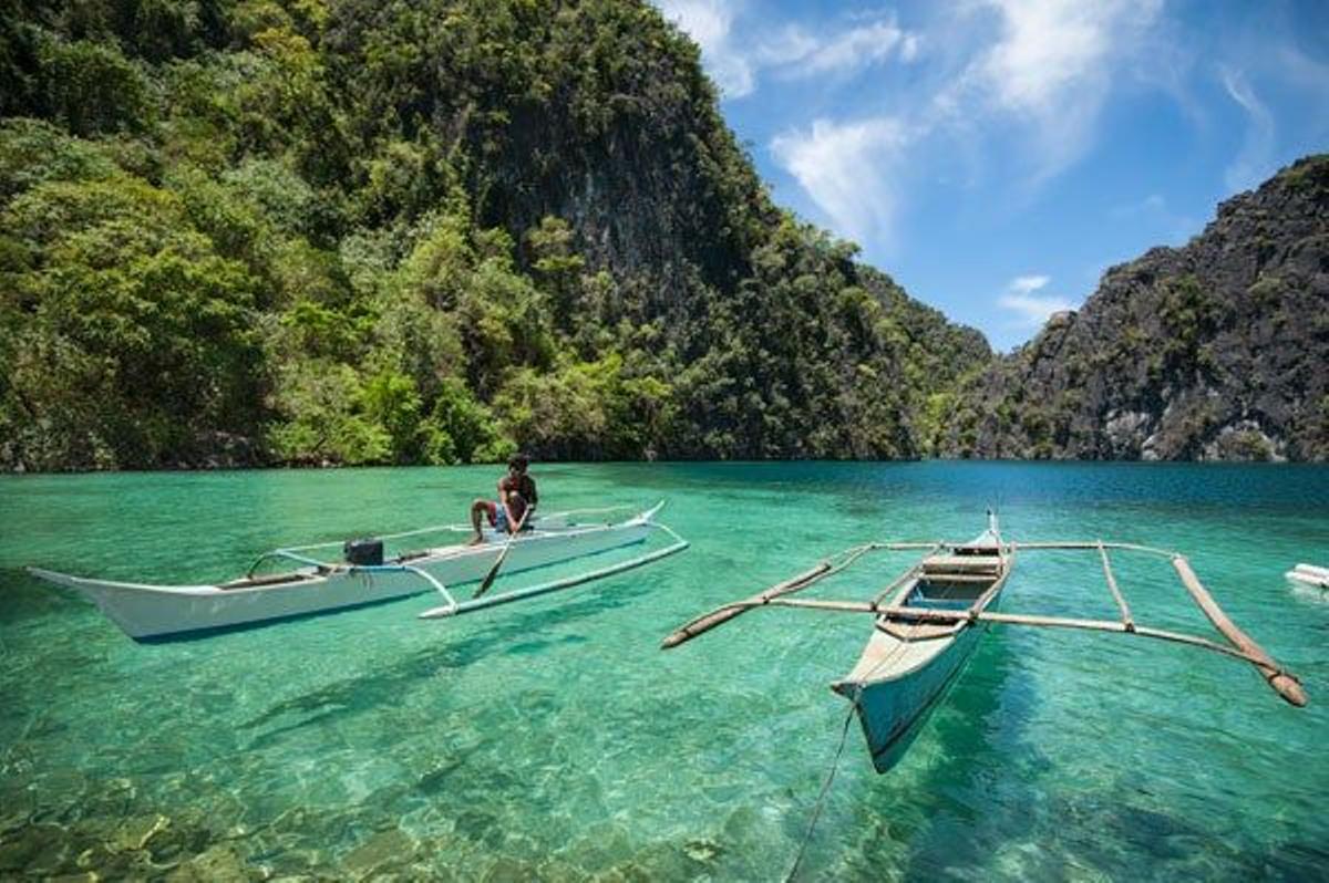 Barcos típicos de Filipinas.