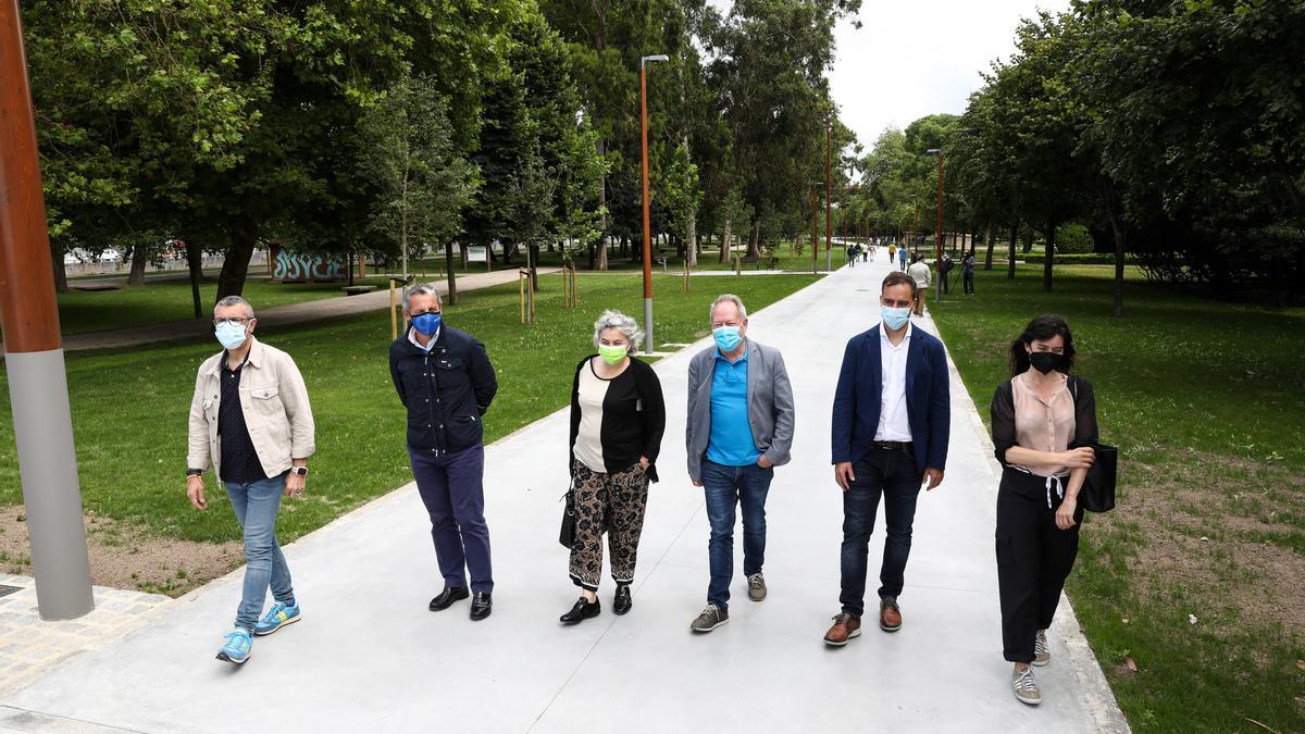 Inauguración de la nueva zona peatonal de la avenida del Molinón.