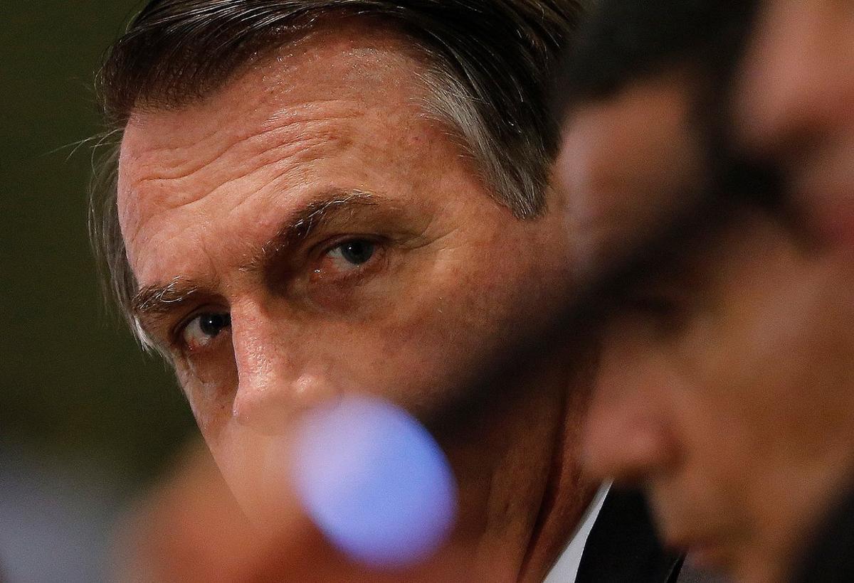 Brazil s President Jair Bolsonaro attends a ceremony at the Itamaraty Palace in Brasilia  Brazil May 3  2019  REUTERS Adriano Machado