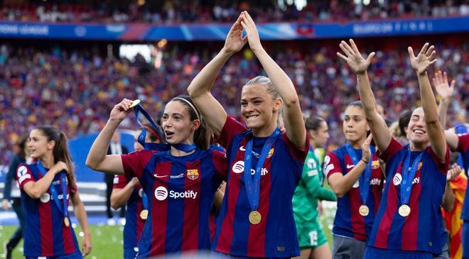 FC Barcelona – Olympique Lyon, la final de la Champions League femenina, en imágenes