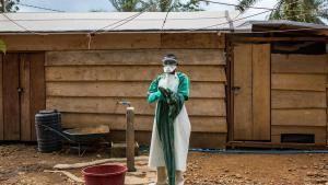 Foto de archivo de una campaña contra el ébola en RDC