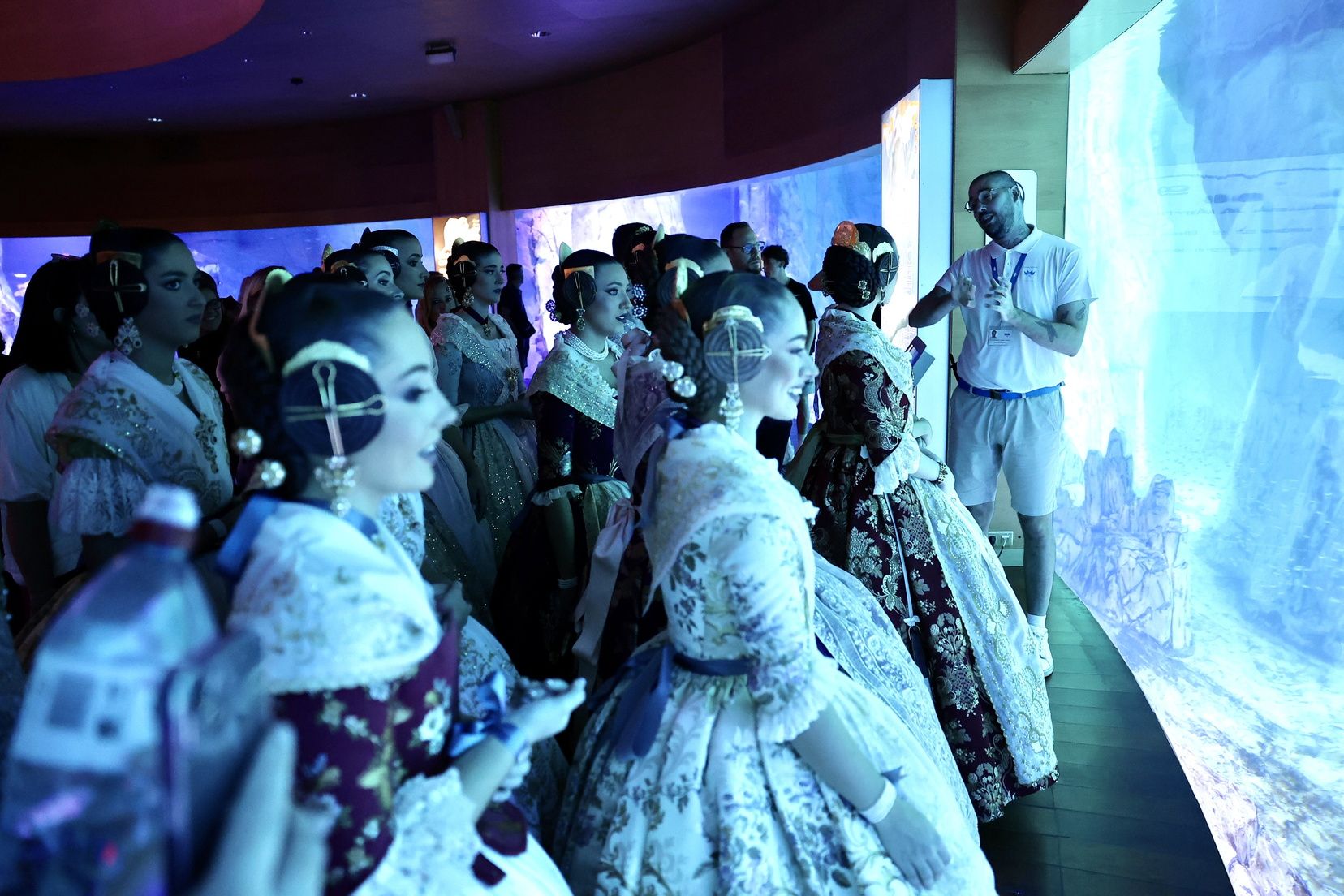 Cita de las candidatas a Fallera Mayor 2026 en l'Oceanogràfic