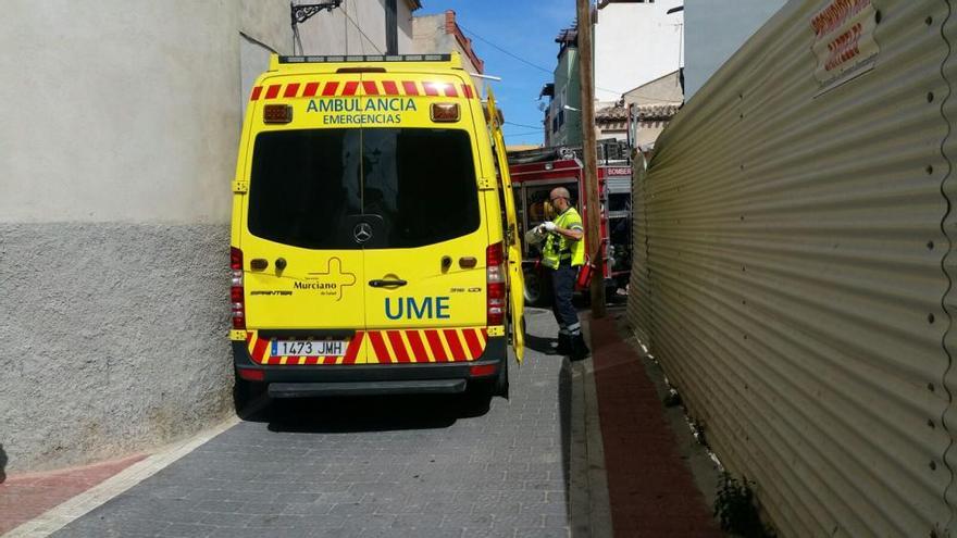 Incendio en una vivienda en la calle Ponce de León de Lorca