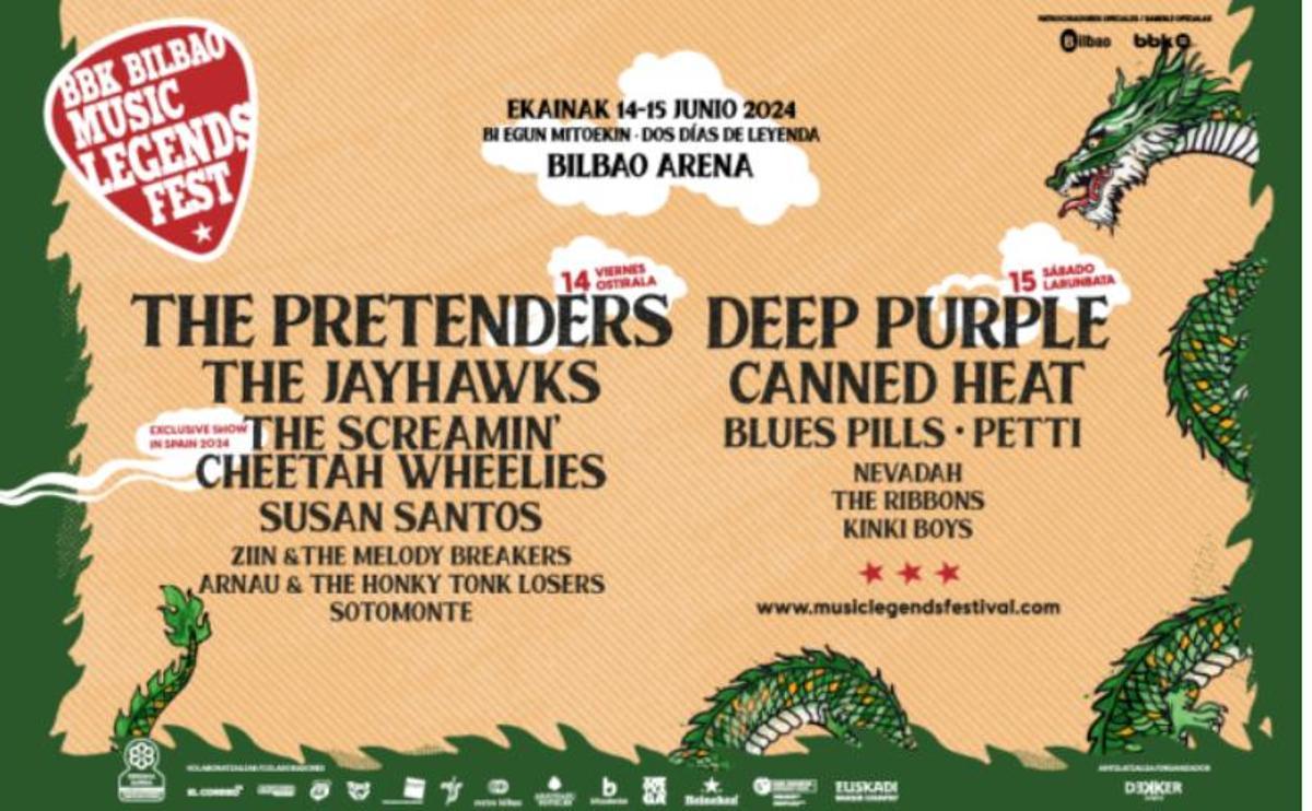 The Pretenders y Deep Purple recordando viejos y nuevos tiempos en el BBK Bilbao Music Legens Fest.