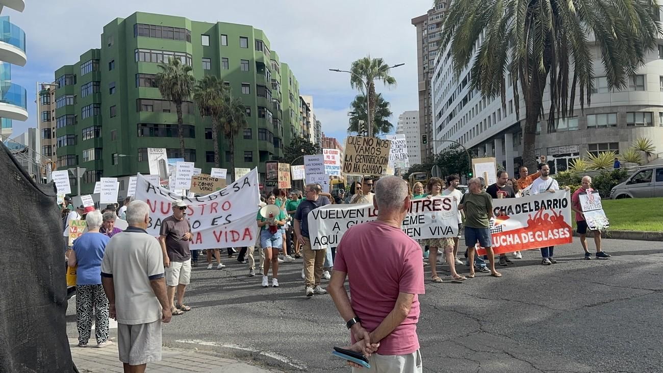 Manifestación en Guanarteme contra la gentrificación y la especulación inmobiliaria