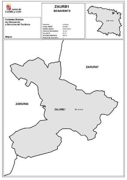 Mapa de las ubost en Zamora