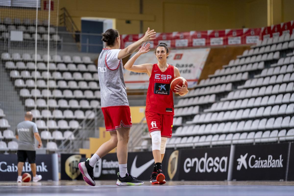 Alba Torrens, en la concentración de la selección previa al Eurobasket