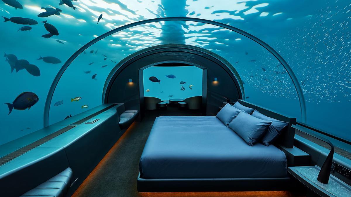 El hotel de lujo donde puedes dormir debajo del agua
