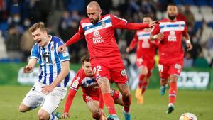 Aleix Vidal, en un partido con el Espanyol