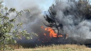 Incendio en Agullana