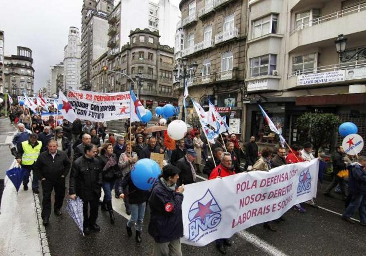 Unas 15.000 personas se movilizan en Galicia contra la política económica del Gobierno