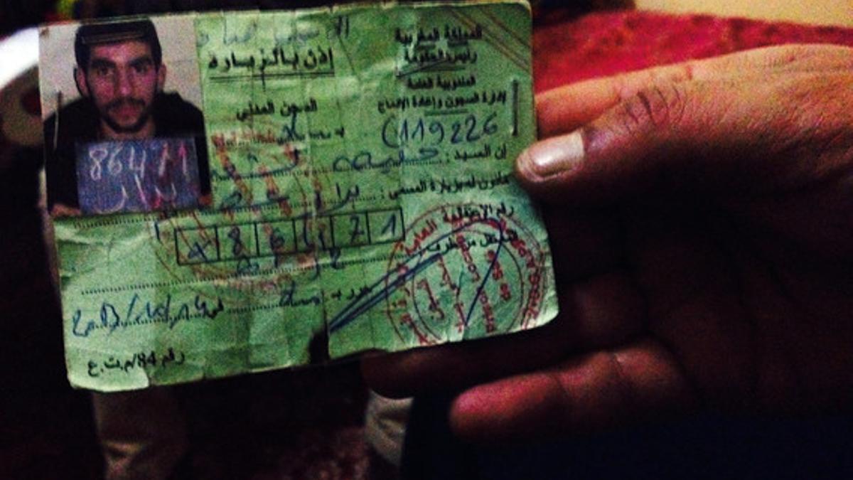 Documentación de uno de los retornados de Siria antes de ingresar en prisión.