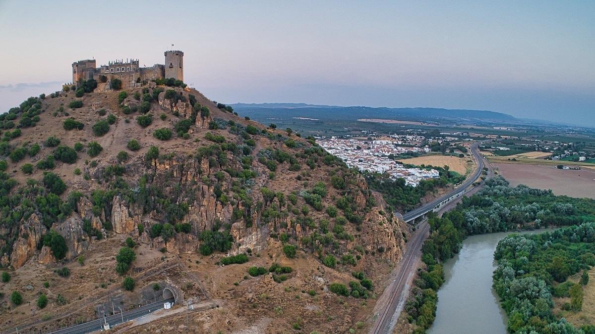 Vista aérea del Castillo de Almodóvar.