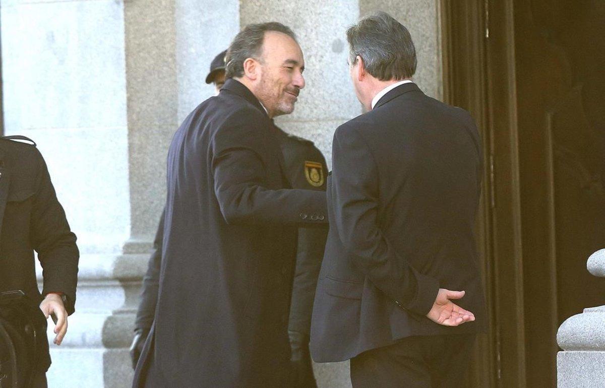 El juez Marchena a su llegada al Supremo.