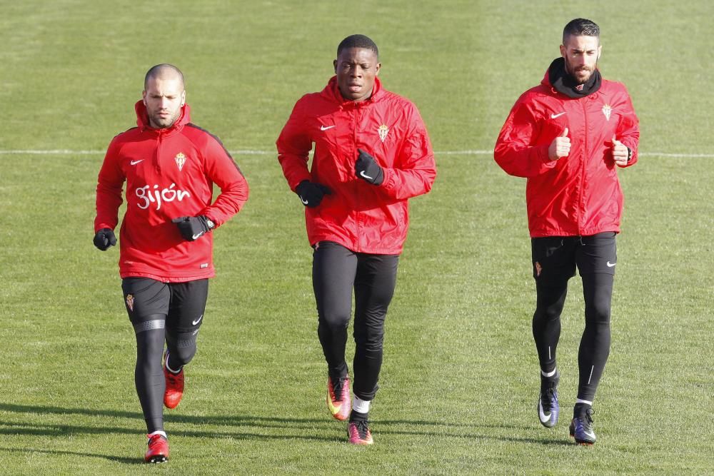 Entrenamiento del Sporting de Gijón