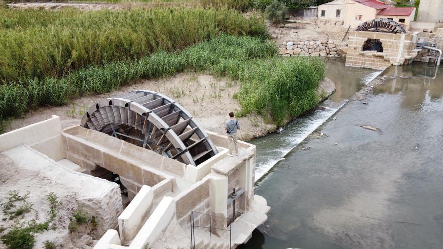 Finaliza la rehabilitación de las norias gemelas de Orihuela tras un largo periplo