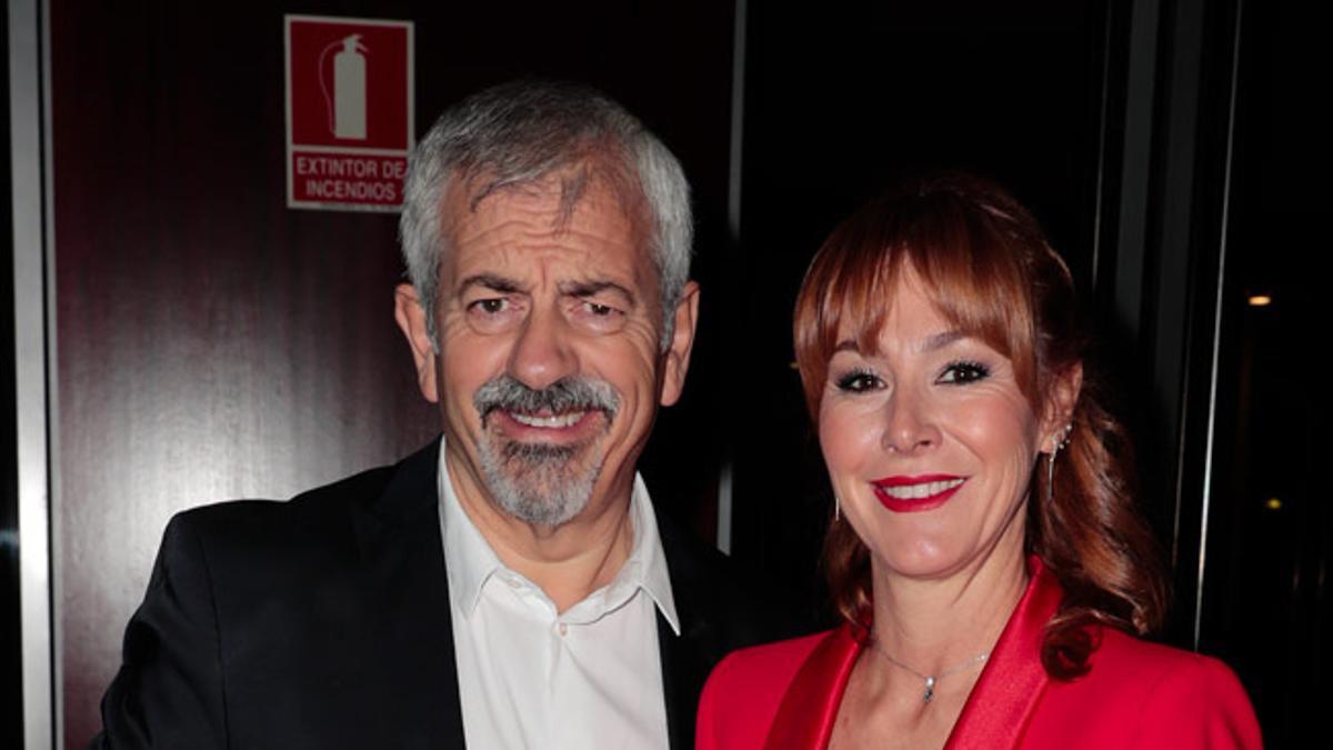 Carlos Sobera y su mujer, Patricia Santamarina en los Premios Antenas de Oro 2018