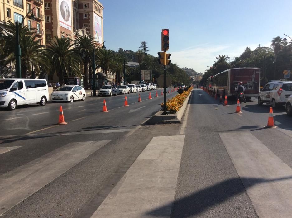 Corte de tráfico en la Alameda y el Parque por el Día Sin Coche.