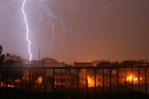 Vista de la tormenta desde Alfafar.