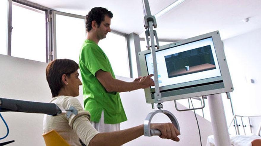 Pacientes en rehabilitación en el Hospital Casaverde.