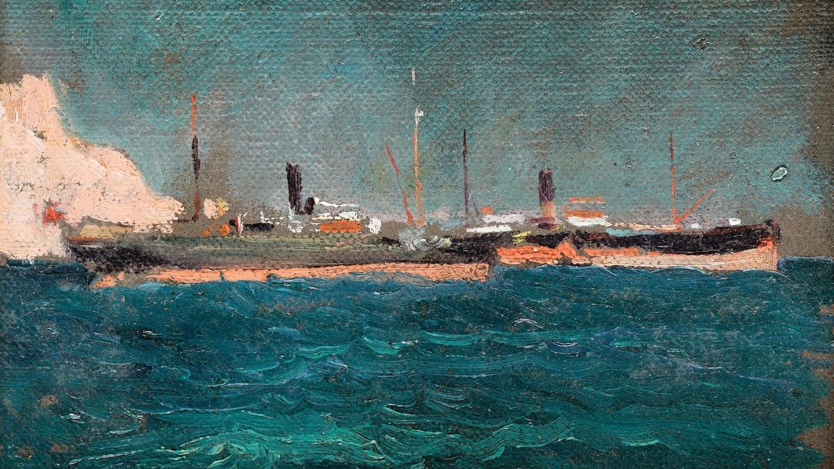 El cuadro 'Puerto de Jávea'.
