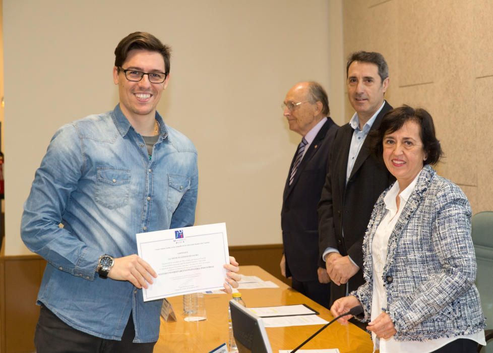 La UJI premia los mejores TFM y TFG en Ingeniería Industrial