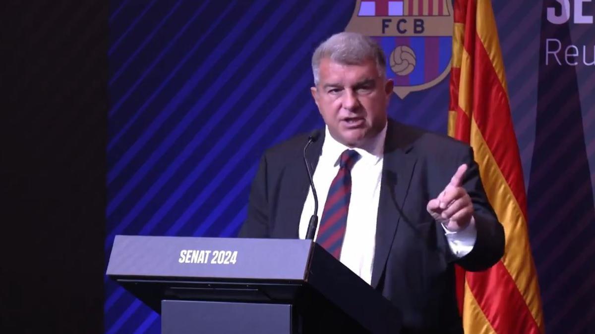 La nueva 'pullita' de Laporta: “Al Barça había que salvarlo en 2021, ahora no hay que salvar nada..."