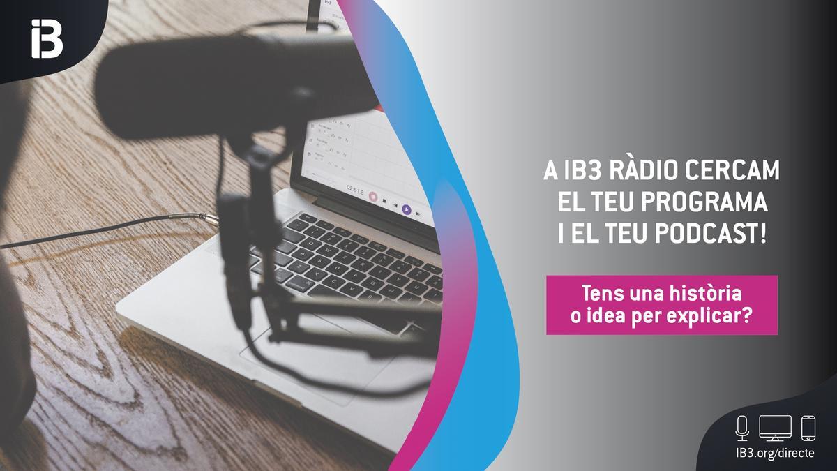 IB3 Ràdio busca propuestas para programas de autor de una hora y 'podcast'