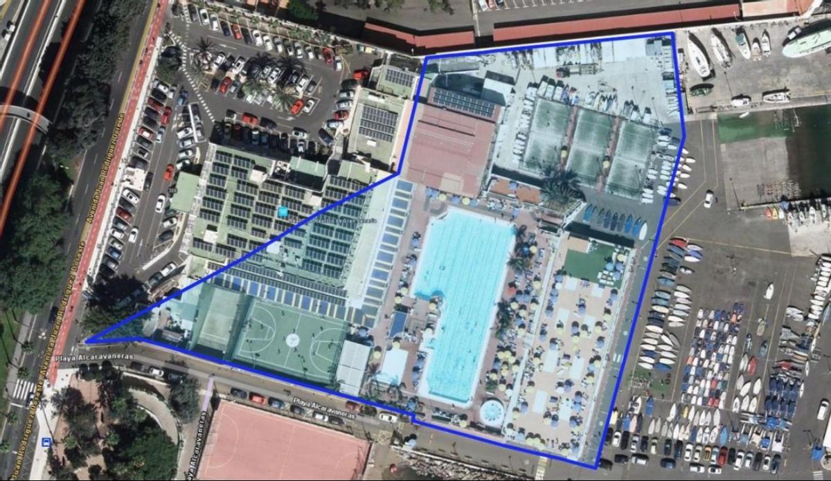 Espacio de la parcela del Náutico adquirida por el club.