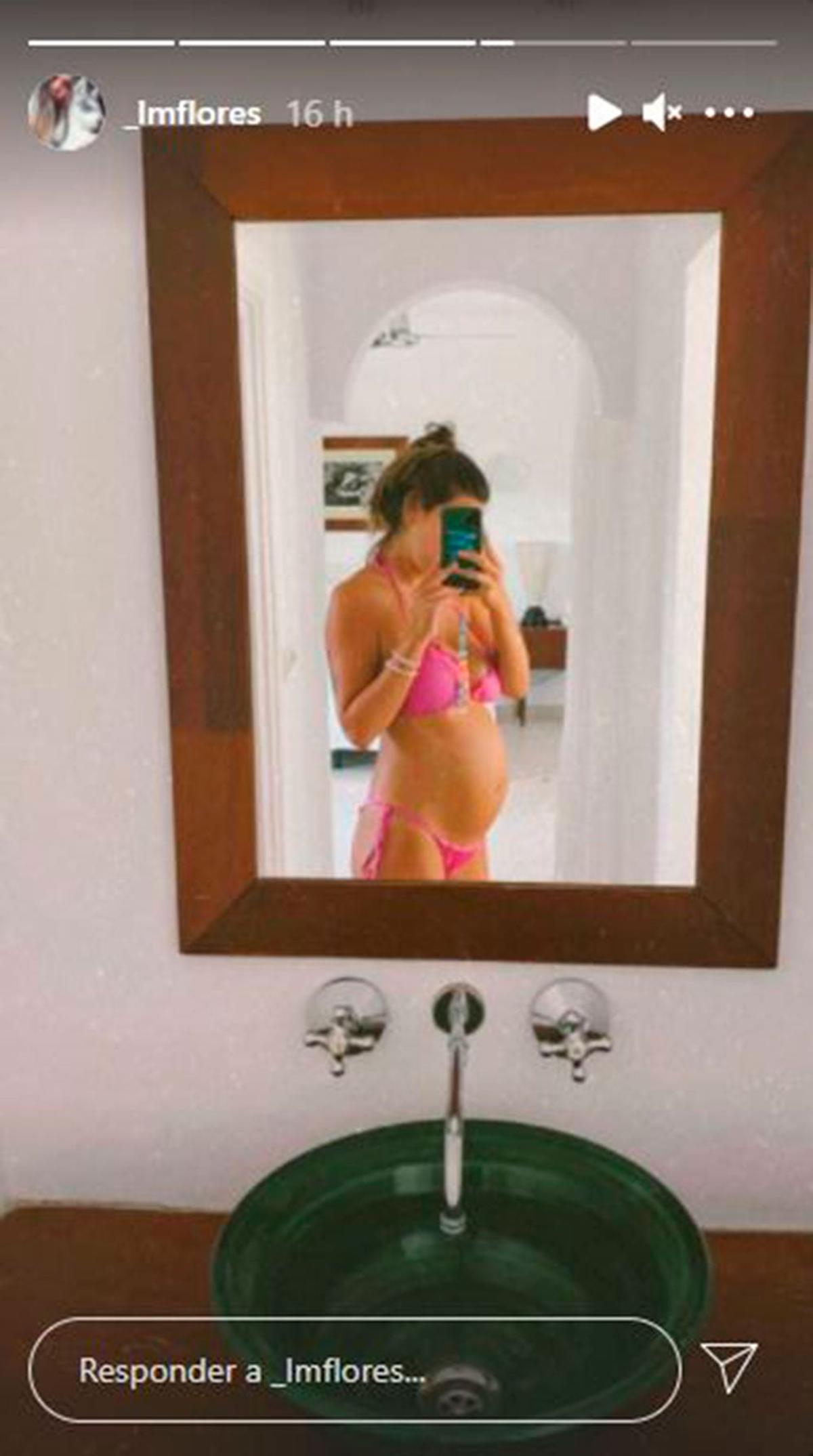 Laura Matamoros enseña su tripa de embarazada